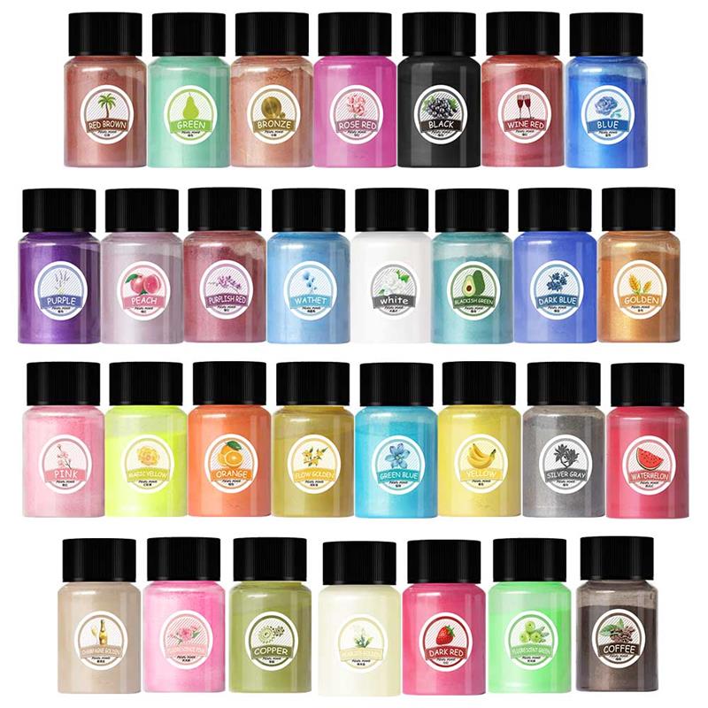 Resin Pigment Set - 10g Pearlescent Powder Resin Pigment Dye