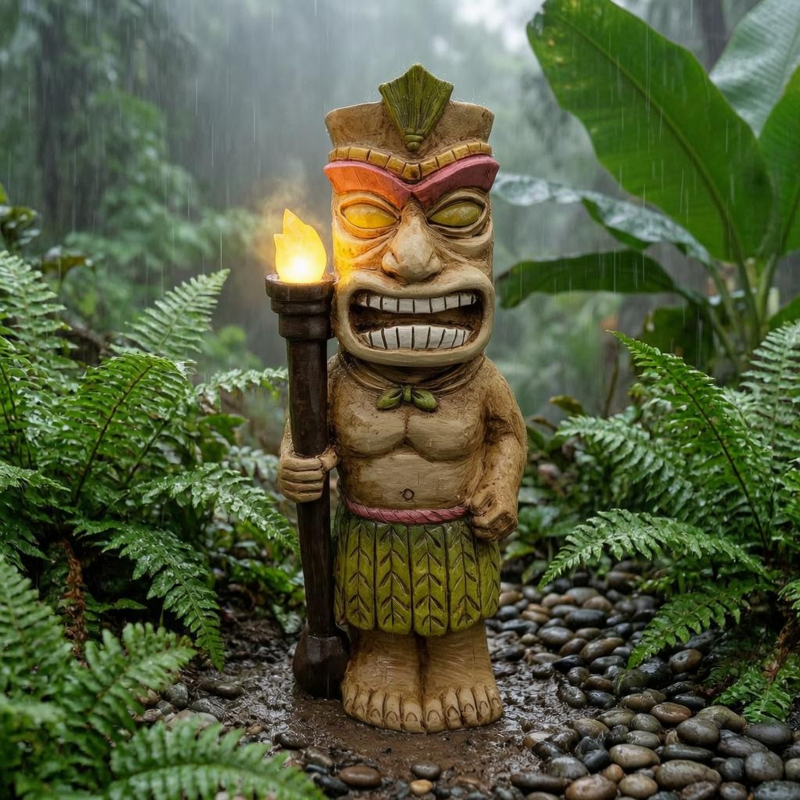 Resin Crafts - Mayan Figurine Figurine Carved Details Solar
