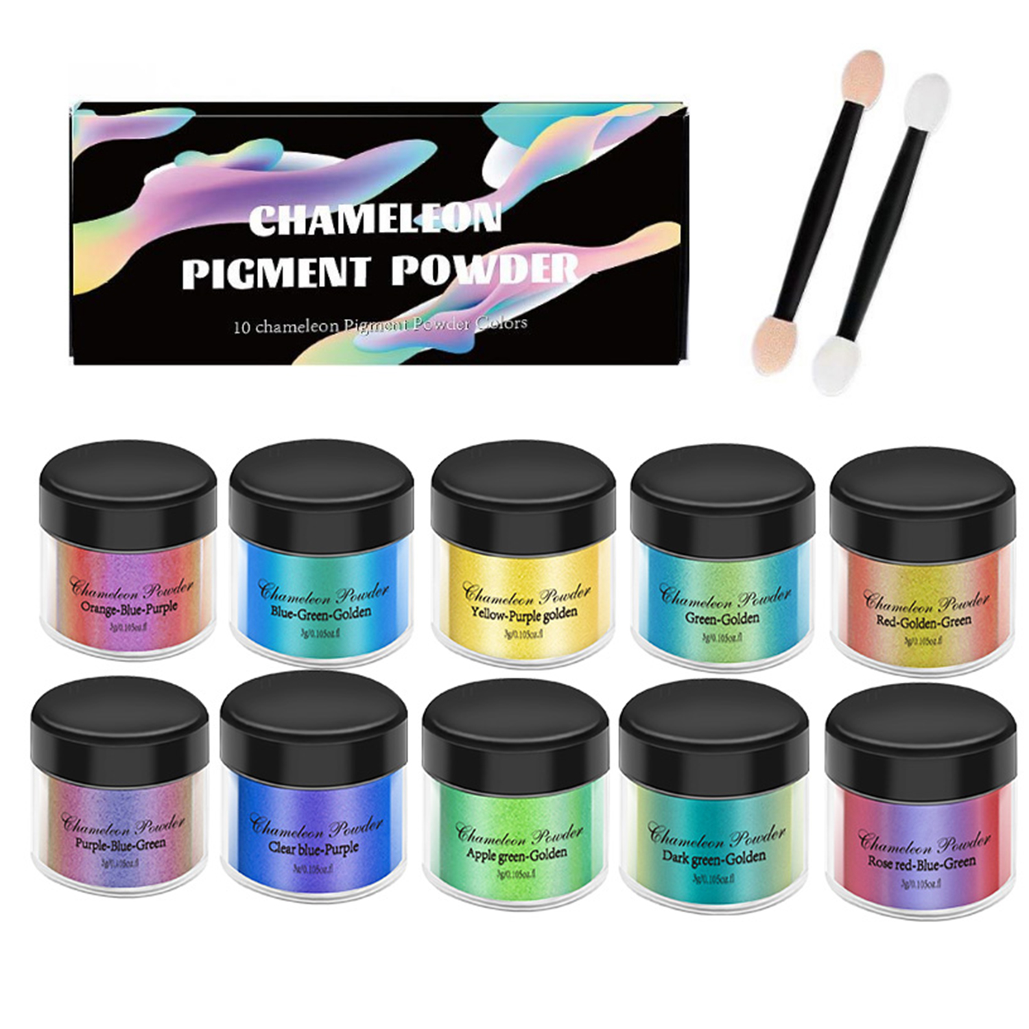 10/20pcs Mirror Chameleons Pig - Resin Pigment Set recensie en prijs