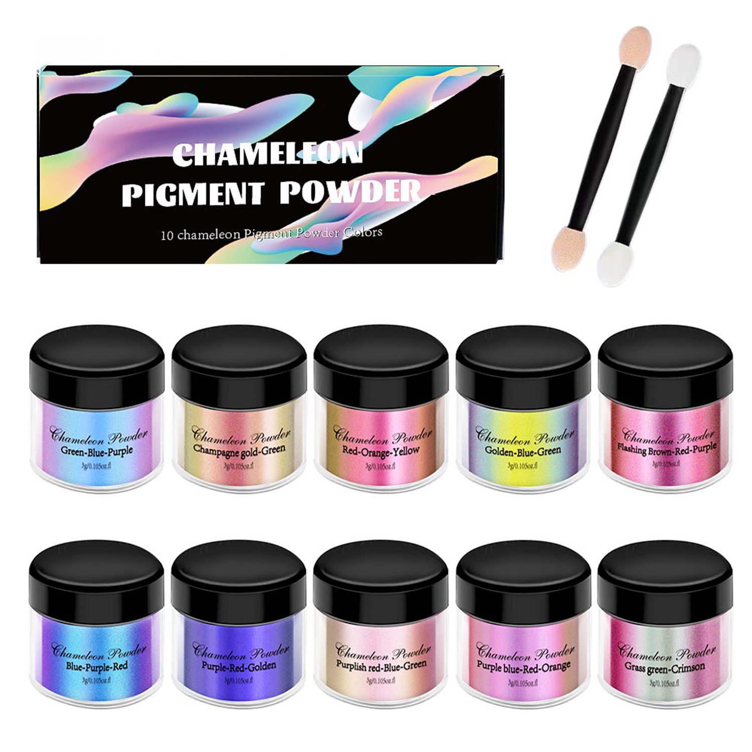 10/20pcs Mirror Chameleons Pig - Resin Pigment Set recensie en prijs