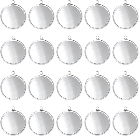 20 Pieces Stainless Steel Roun - Resin Crafts recensie en prijs