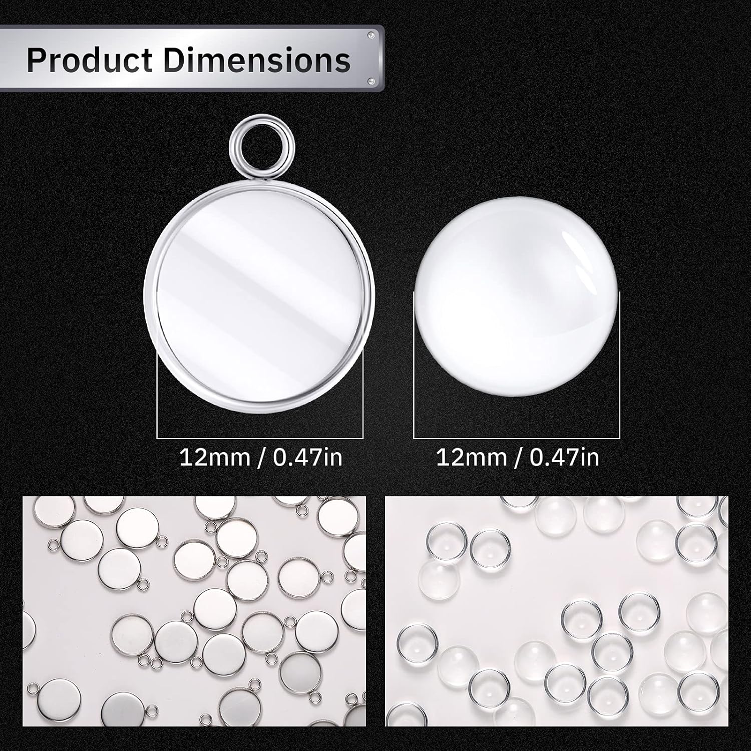 20 Pieces Stainless Steel Roun - Resin Crafts recensie en prijs