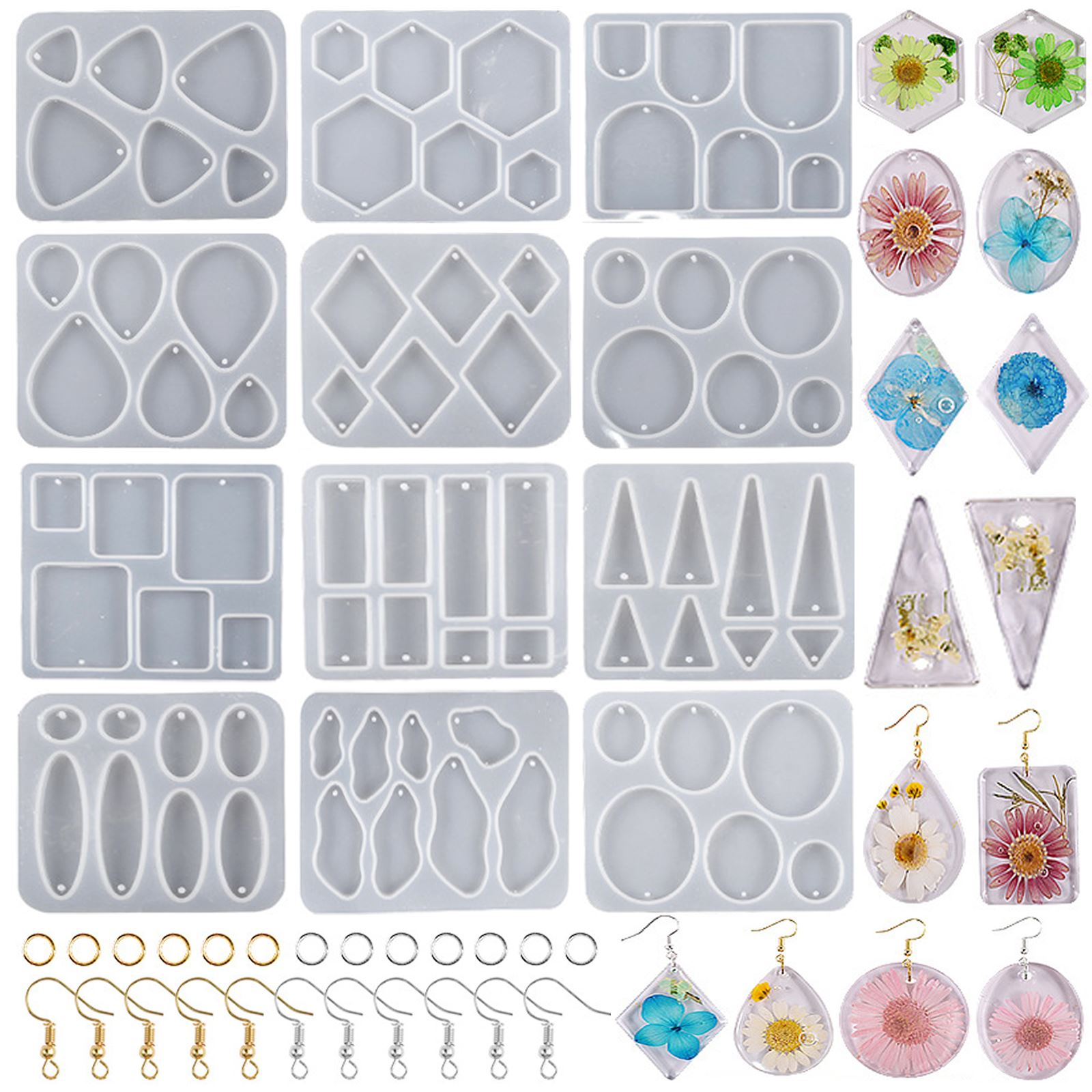 Geometric Earring Pendant Sili - Epoxy Uv Resin Kit recensie en prijs