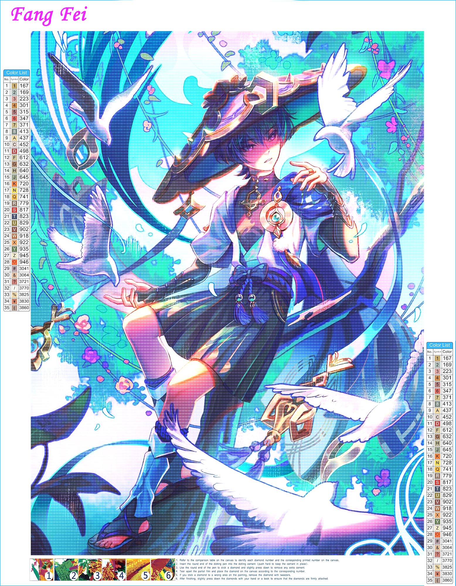 Anime Genshin Impact Full Dril - Resin Craft Genshin recensie en prijs
