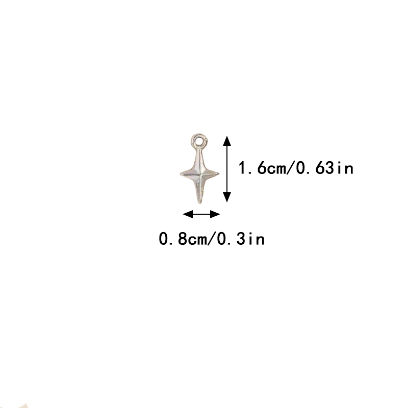 100pcs 16x8mm Charms Shining S - Resin Craft Projects recensie en prijs