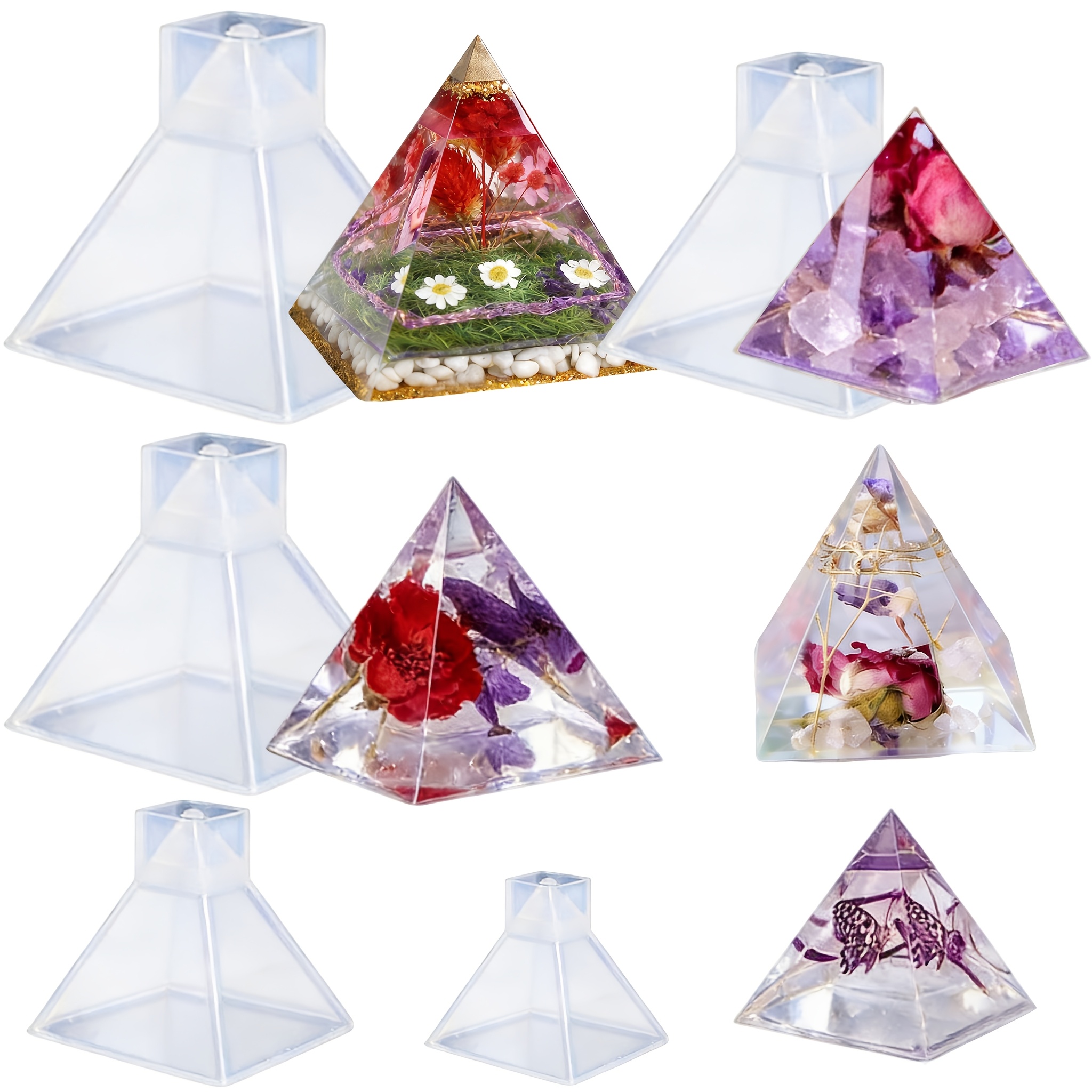 5pc- Pyramid resin molds of va - Resin Jewelry Kit recensie en prijs