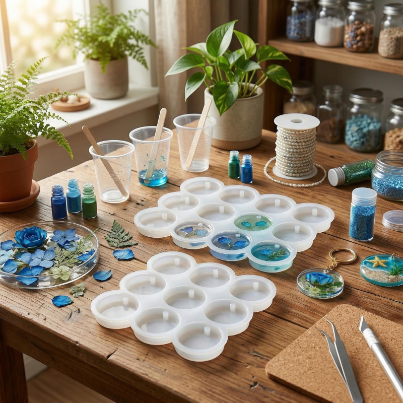 2 Resin keychain mold ，3.3cent - Resin Pigment Set recensie en prijs