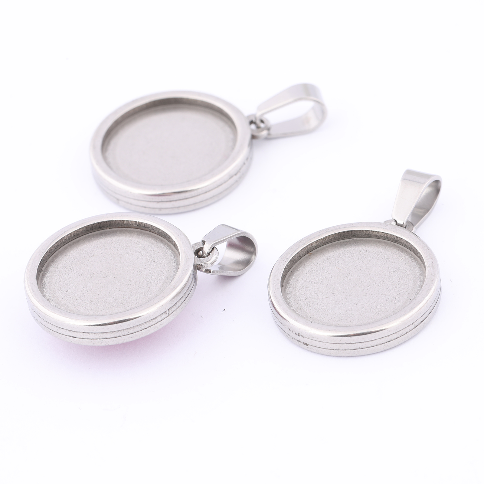 5pcs Stainless Steel Gold Plat - Bezels Set Pendant recensie en prijs
