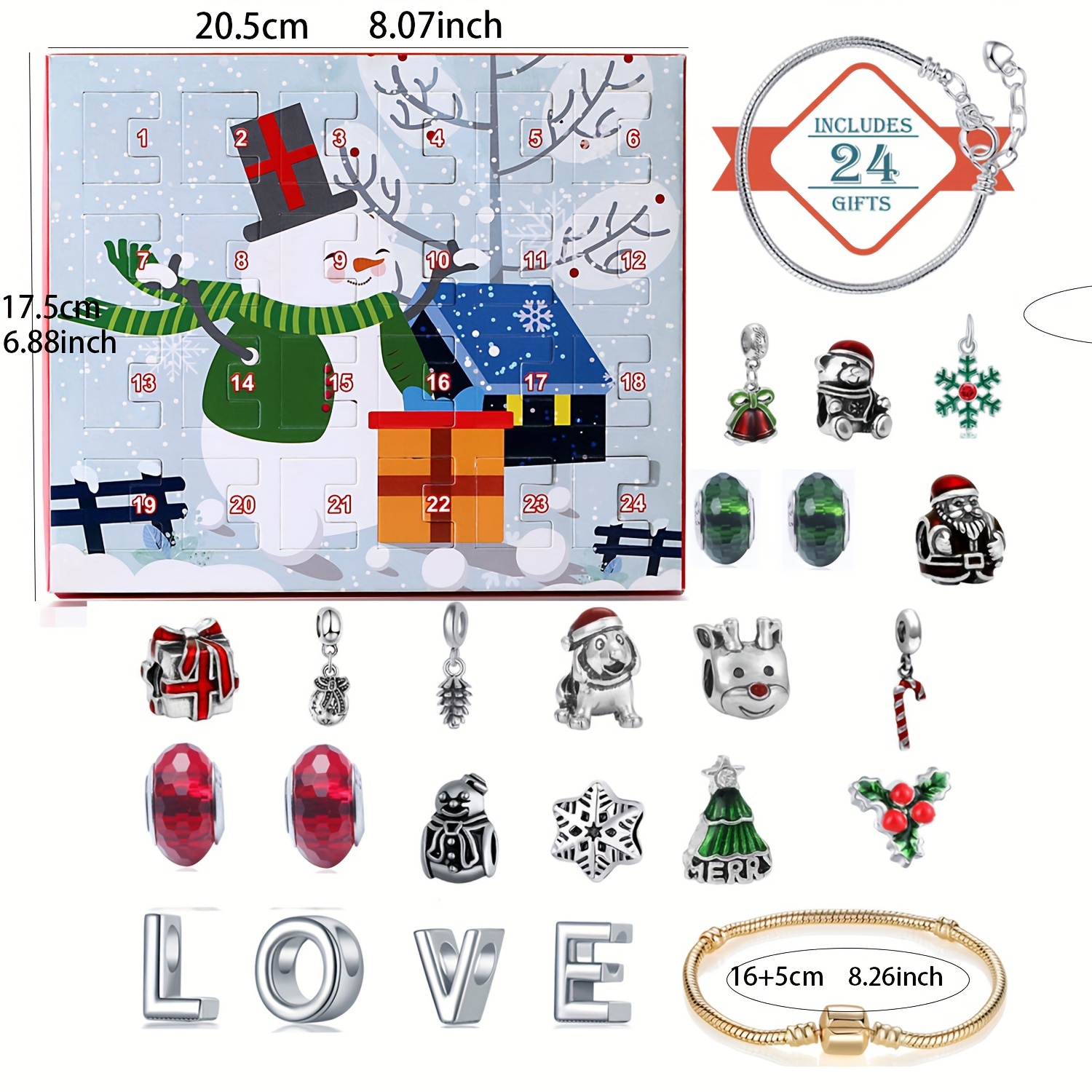 Snowman Christmas Advent Calen - Resin Jewelry Kit recensie en prijs