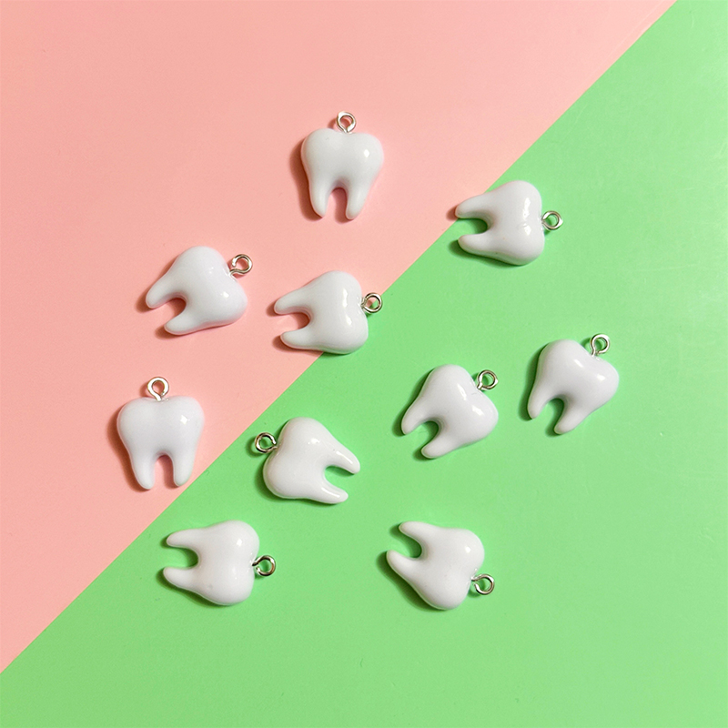 10pcs Cute White Teeth Resin P - Resin Craft Projects recensie en prijs