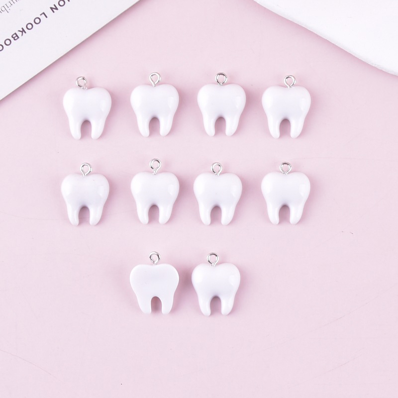 10pcs Cute White Teeth Resin P - Resin Craft Projects recensie en prijs