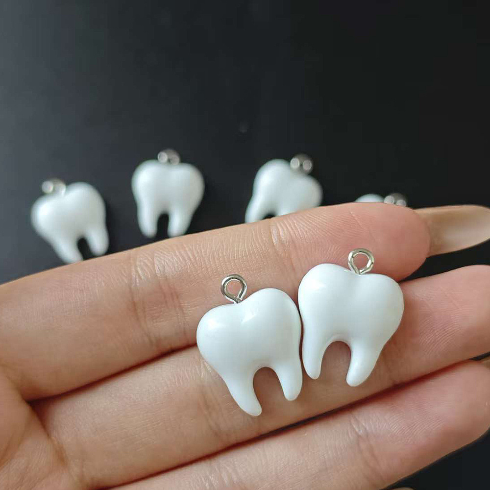 10pcs Cute White Teeth Resin P - Resin Craft Projects recensie en prijs