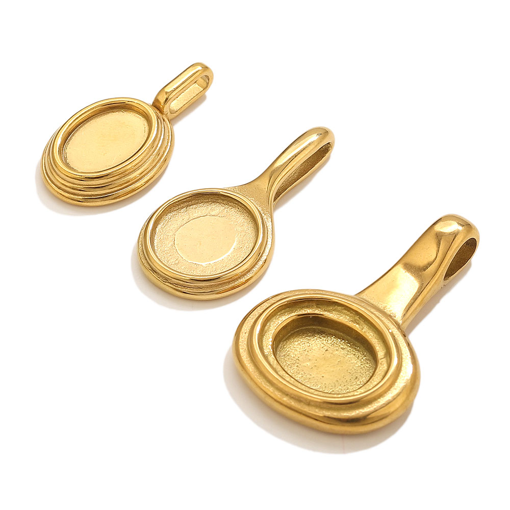 5pcs Stainless Steel Round Ova - Resin Craft Projects recensie en prijs