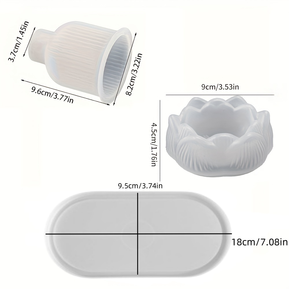 3pcs Silicone Mold Vases, Oval - Serving Tray Mold recensie en prijs