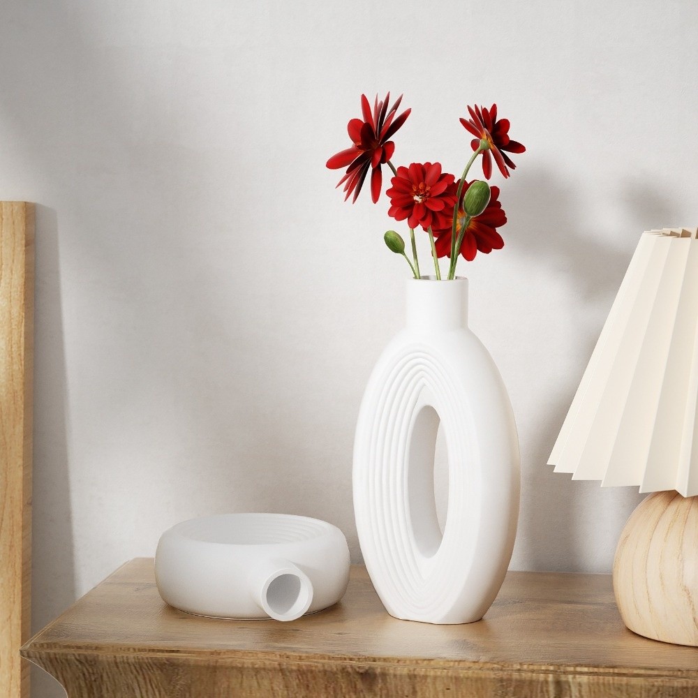 Oval Stripe Silicone Vase Mold - Resin Craft Workshop recensie en prijs