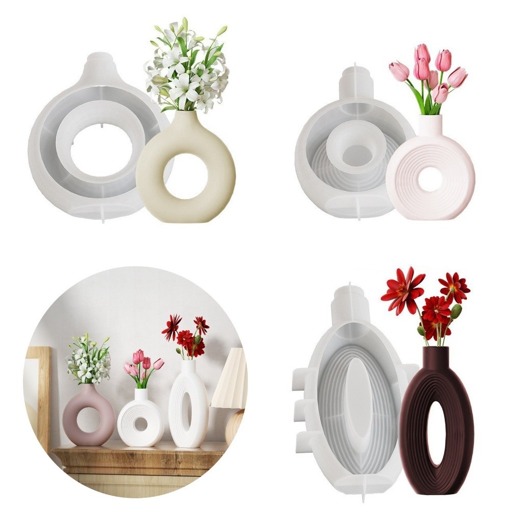 Oval Stripe Silicone Vase Mold - Resin Craft Workshop recensie en prijs
