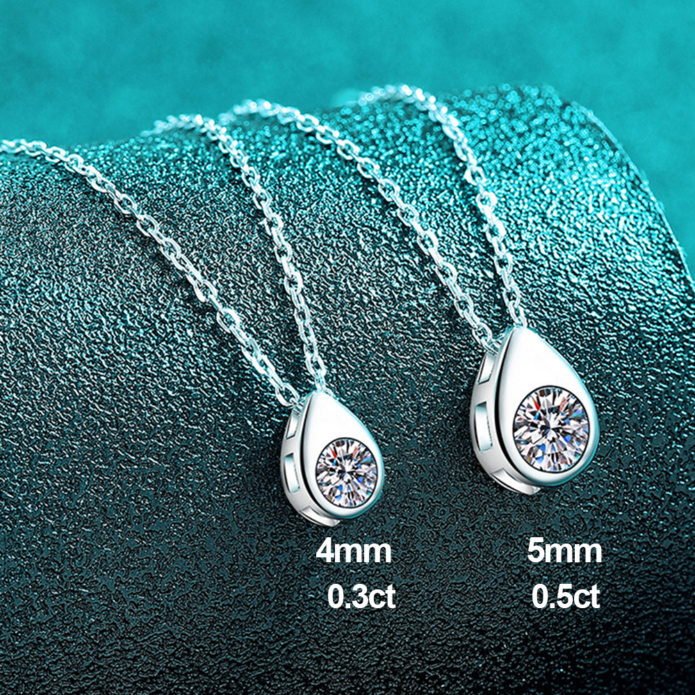 0.3/0.5CT Solitaire Diamond Mo - Bezels Set Pendant recensie en prijs