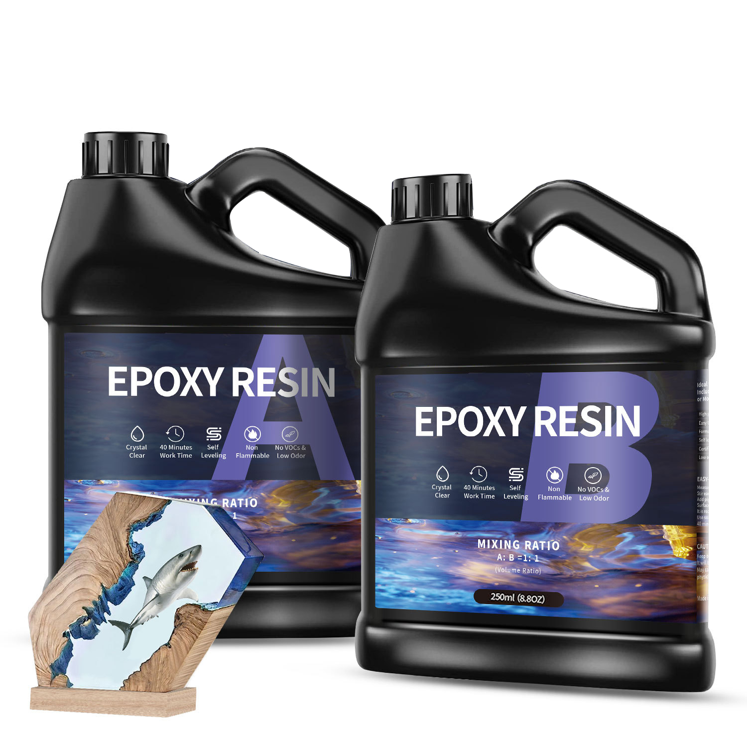 500g/1000g  AB Epoxy Resin Glu - Epoxy Uv Resin Kit recensie en prijs