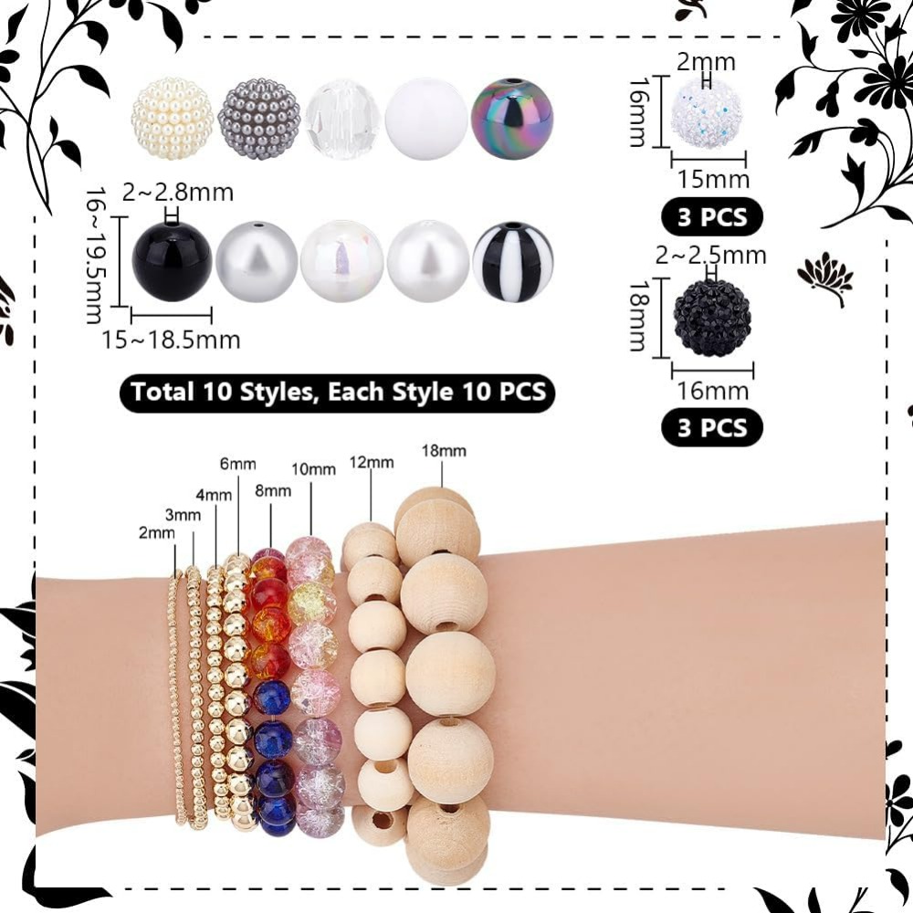 106pcs Chunky Beads 12 Styles  - Resin Crafts recensie en prijs