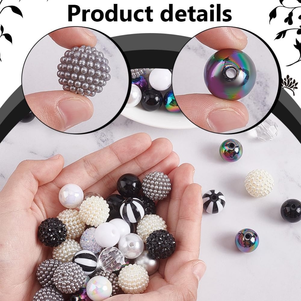 106pcs Chunky Beads 12 Styles  - Resin Crafts recensie en prijs