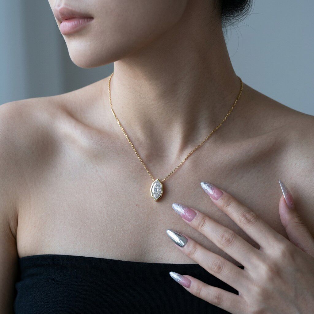 3Carat Bezel Set Marquise Cut  - Bezels Set Pendant recensie en prijs