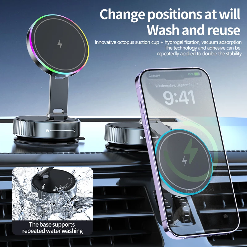 15W Wireless Car Charger Phone - Vacuum Chamber Small recensie en prijs