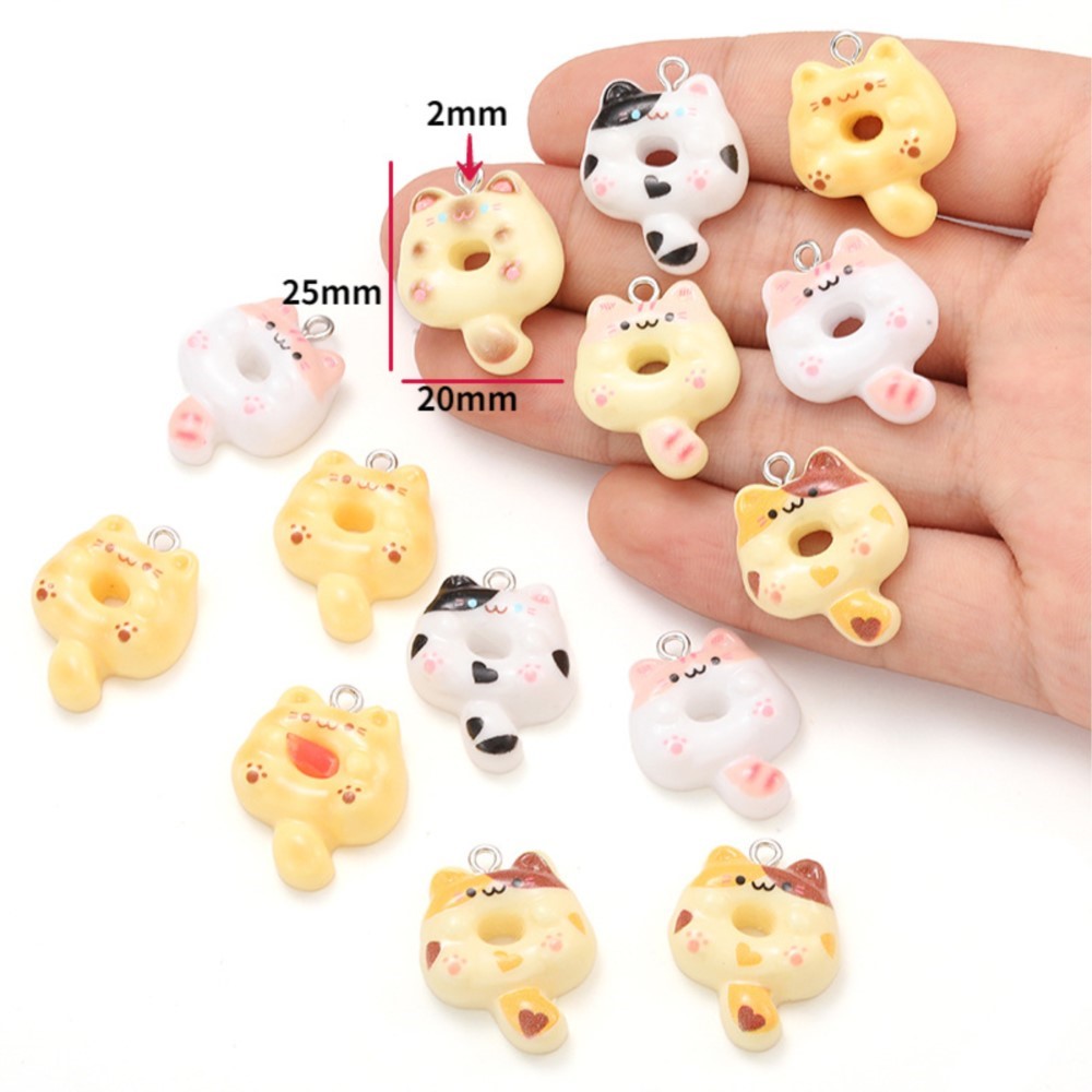 10Pcs Kawaii Cartoon Cat Resin - Resin Craft Projects recensie en prijs