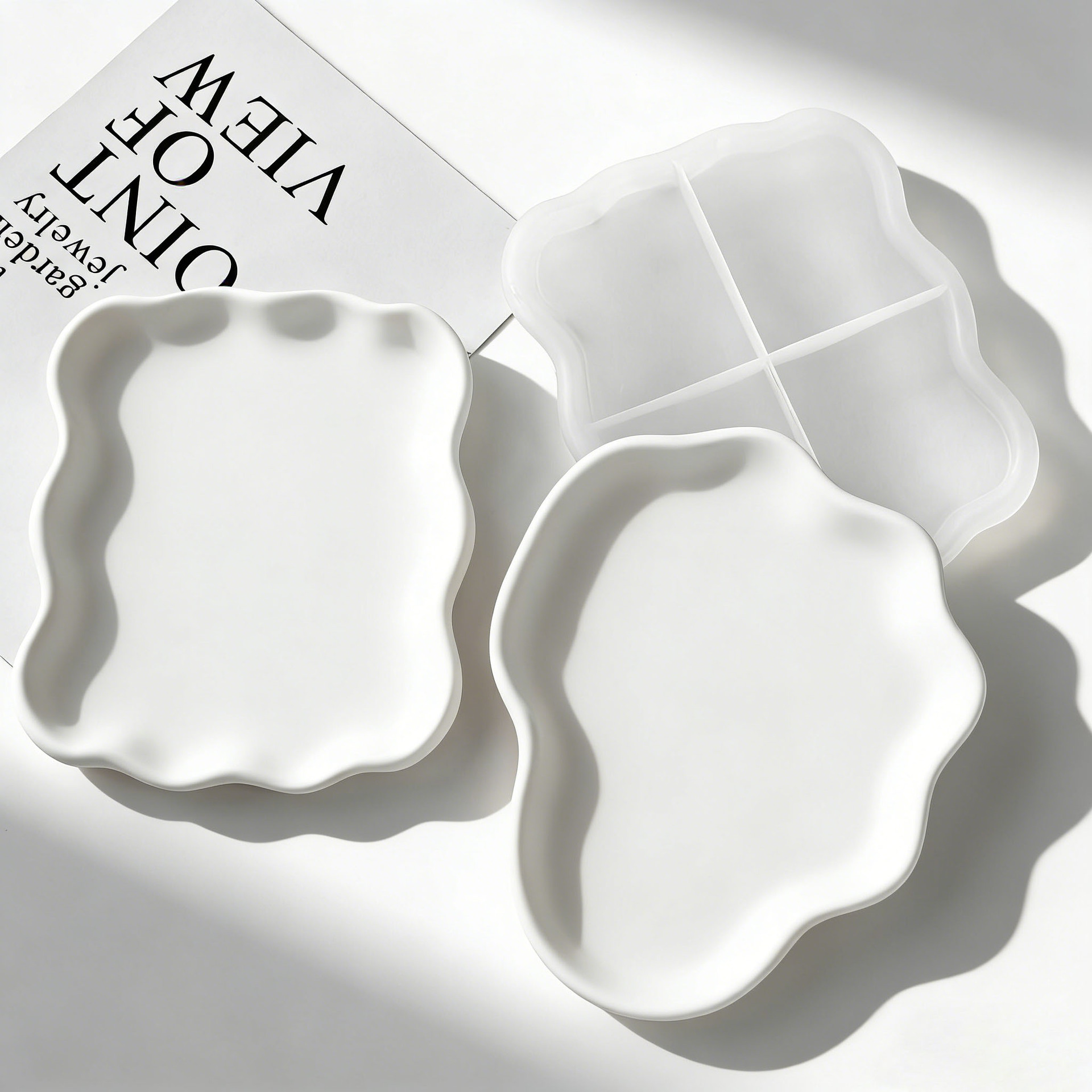 DIY Geometric Wave Plaster Coa - Serving Tray Mold recensie en prijs