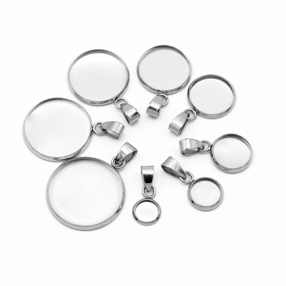 10pcs 316 Stainless Steel 6~20 - Bezels Set Pendant recensie en prijs