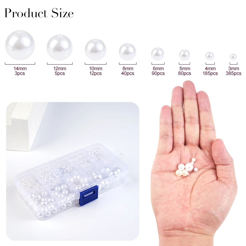 800pcs Artificial Faux Pearl R - Resin Crafts recensie en prijs
