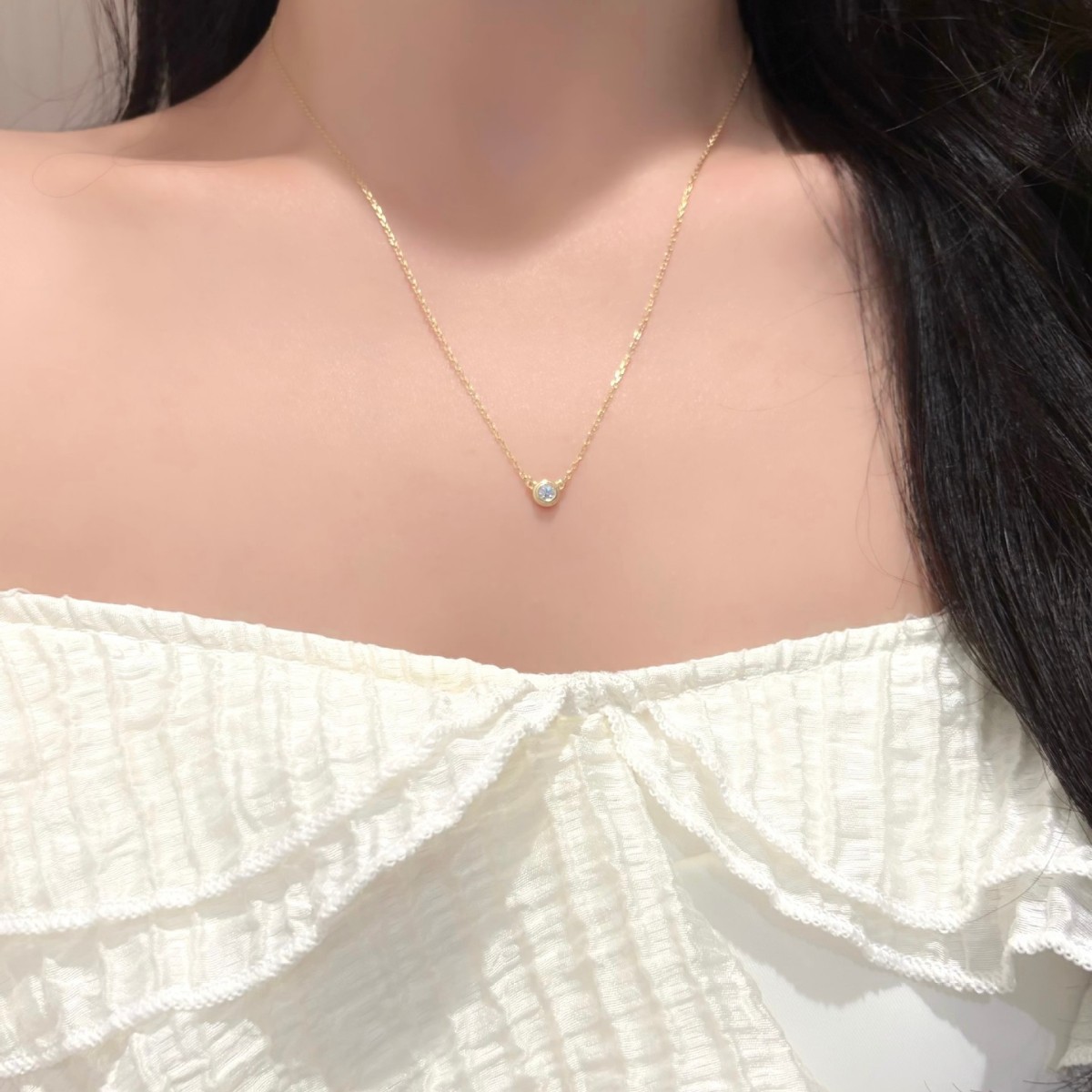 S925 Sterling Silver Moissanit - Bezels Set Pendant recensie en prijs