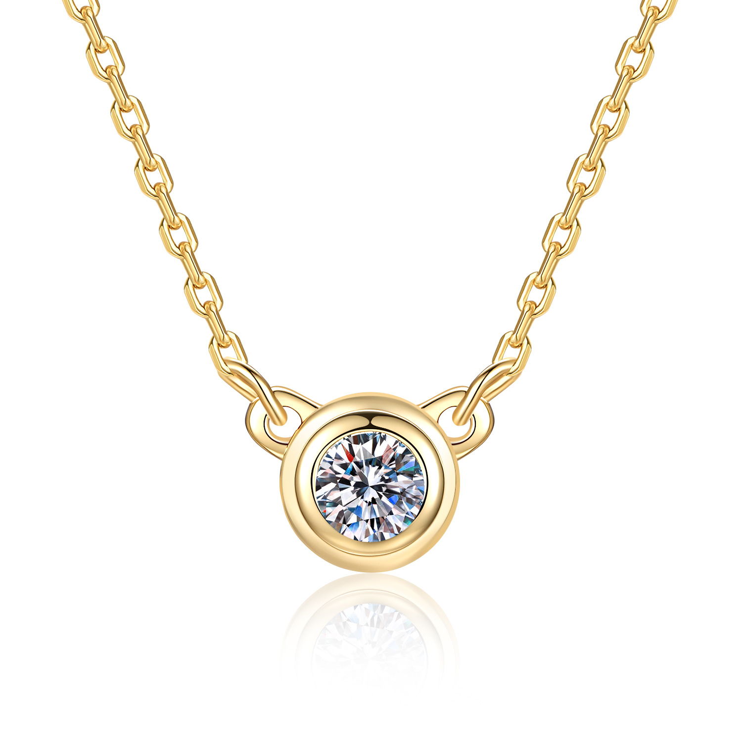 S925 Sterling Silver Moissanit - Bezels Set Pendant recensie en prijs