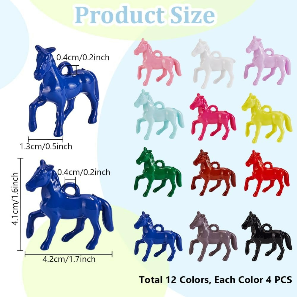 48pcs Opaque Acrylic Pendants  - Resin Crafts recensie en prijs