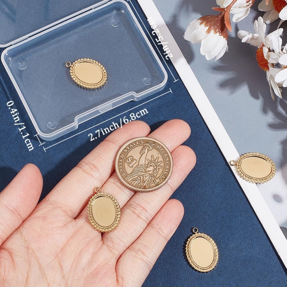 6Pcs Cabochon Settings Charms  - Bezels Set Pendant recensie en prijs