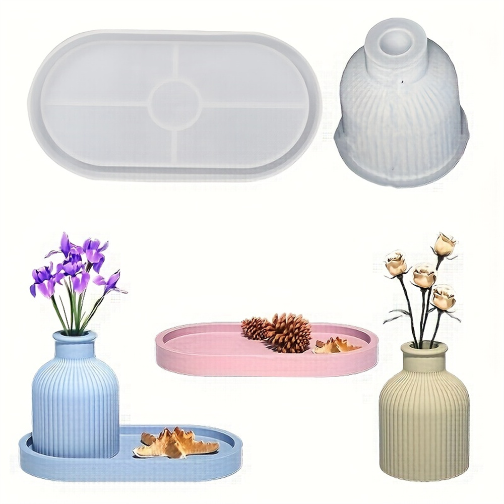 1/2pcs Vase Tray Silicone Mold - Serving Tray Mold recensie en prijs