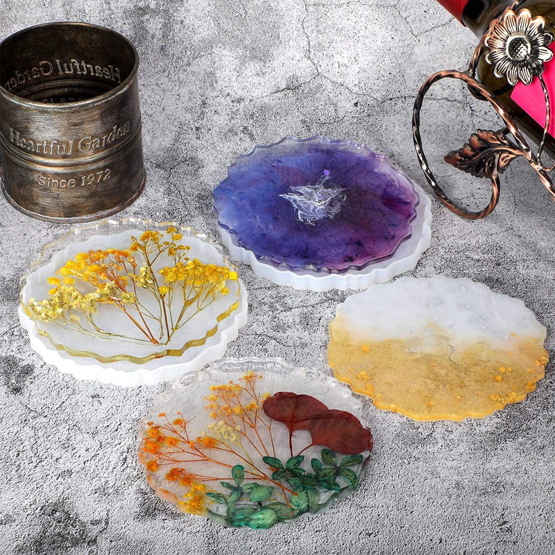6 Pieces Resin Coaster Mold La - Geode Mold Silicone recensie en prijs