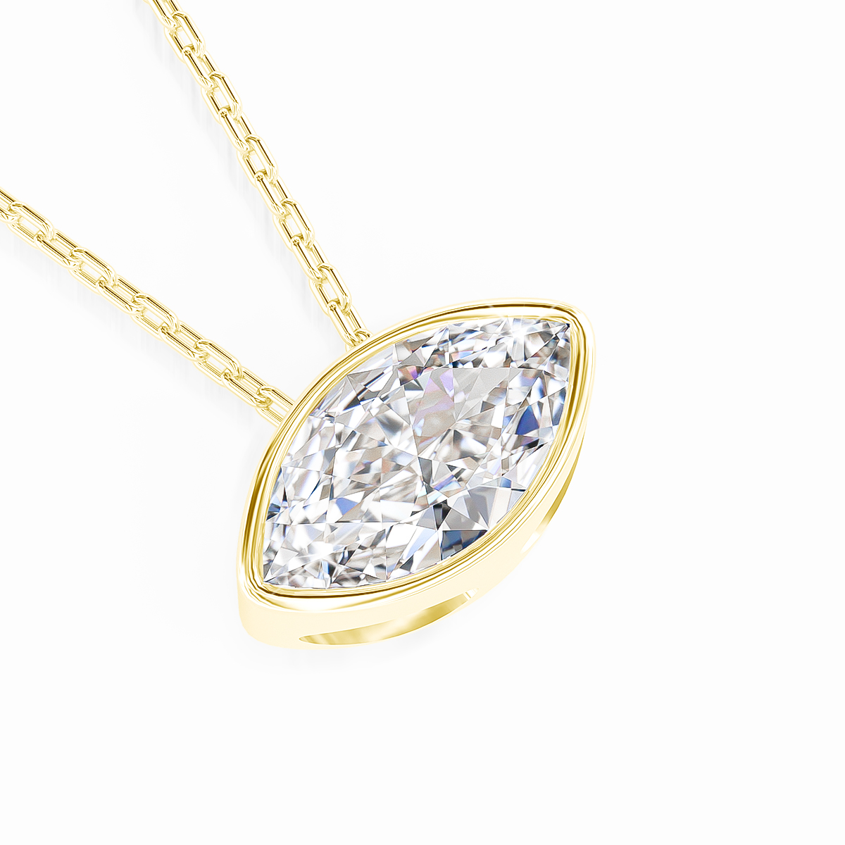 14K Gold Filled Bezel Set Marq - Bezels Set Pendant recensie en prijs