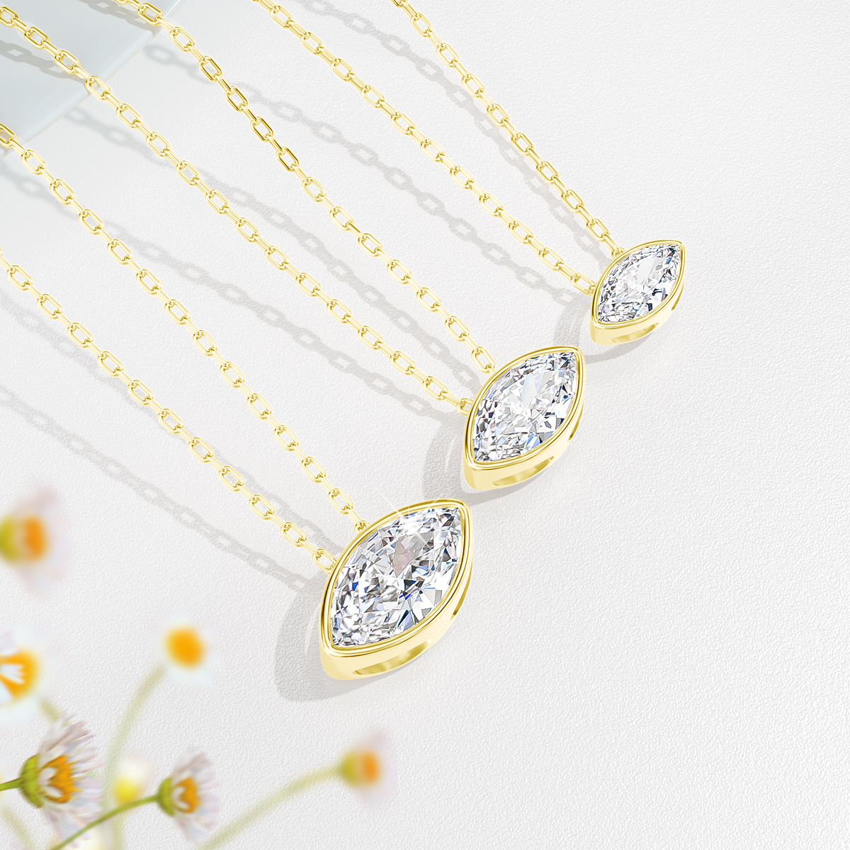 14K Gold Filled Bezel Set Marq - Bezels Set Pendant recensie en prijs