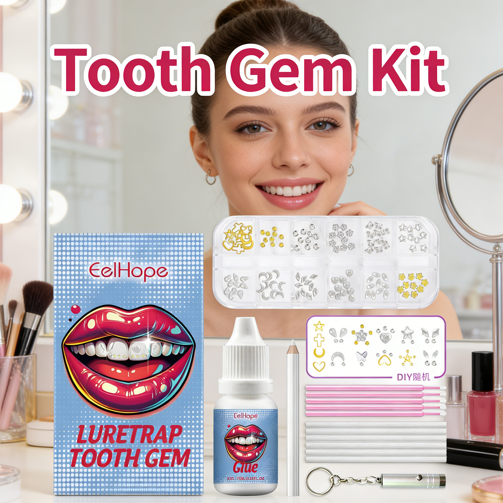 Tooth Gems Sparkling Teeth Jew - Resin Jewelry Kit recensie en prijs