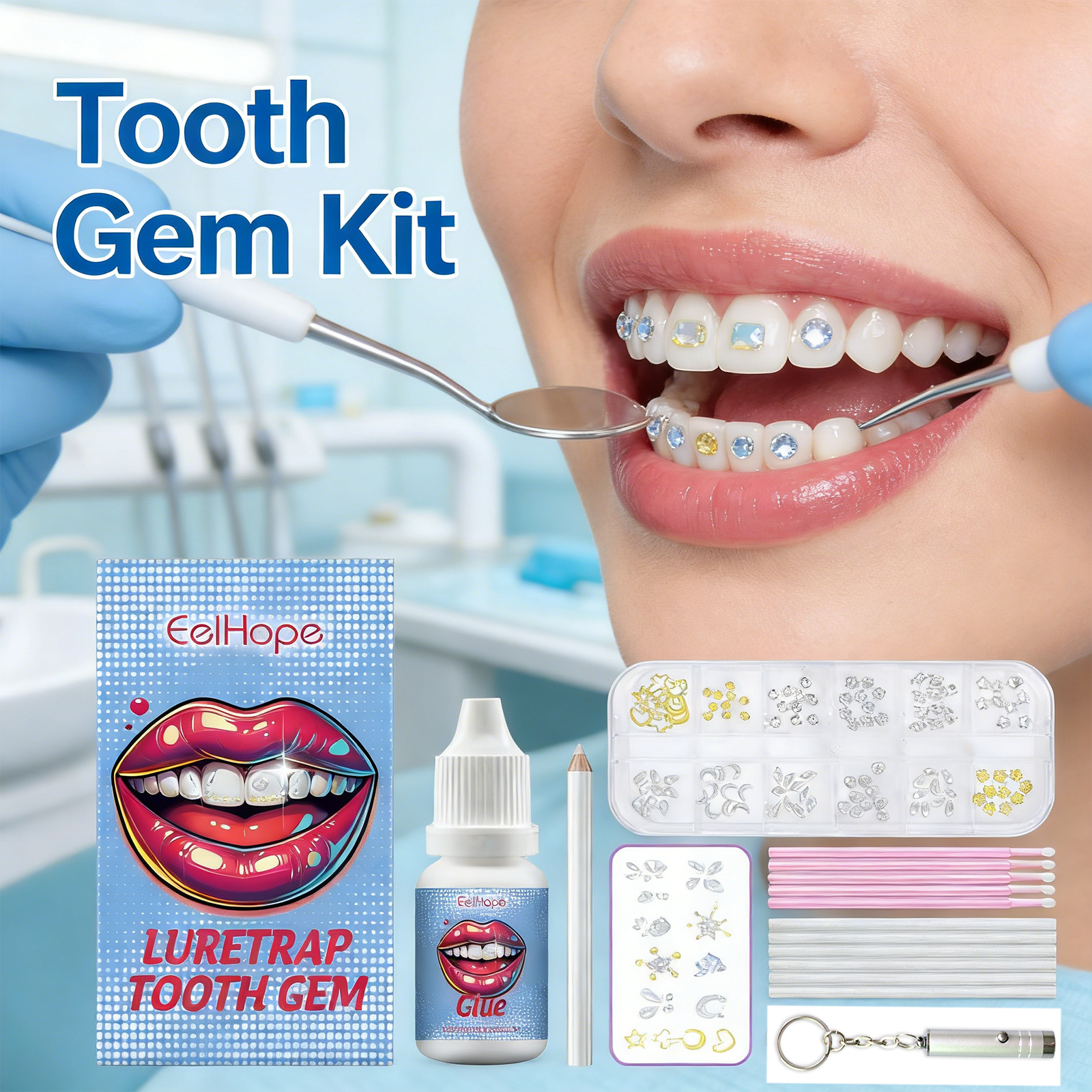 Tooth Gems Sparkling Teeth Jew - Resin Jewelry Kit recensie en prijs