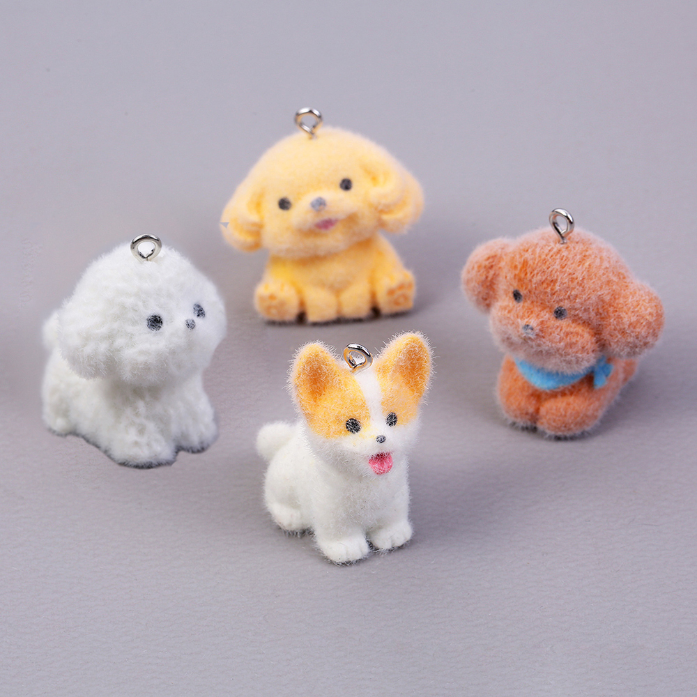 10pcs Flocking Puppy Dog Resin - Resin Craft Projects recensie en prijs