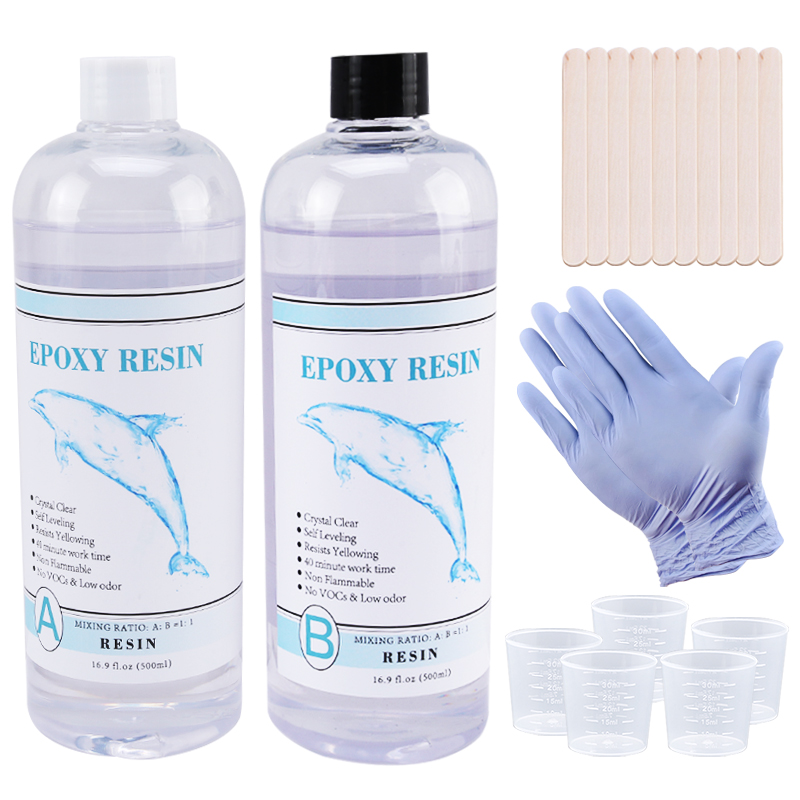 1:1 Clear Epoxy Resin Crystal  - Resin Pigment Set recensie en prijs