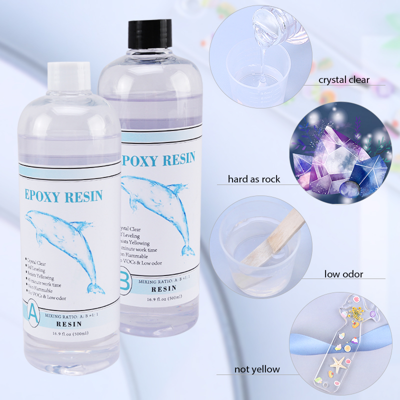 1:1 Clear Epoxy Resin Crystal  - Resin Pigment Set recensie en prijs