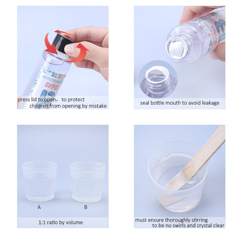 1:1 Clear Epoxy Resin Crystal  - Resin Pigment Set recensie en prijs