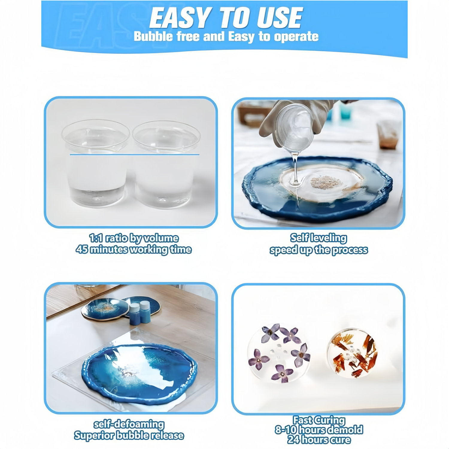 16.9oz Clear Epoxy Resin Kit C - Resin Jewelry Kit recensie en prijs