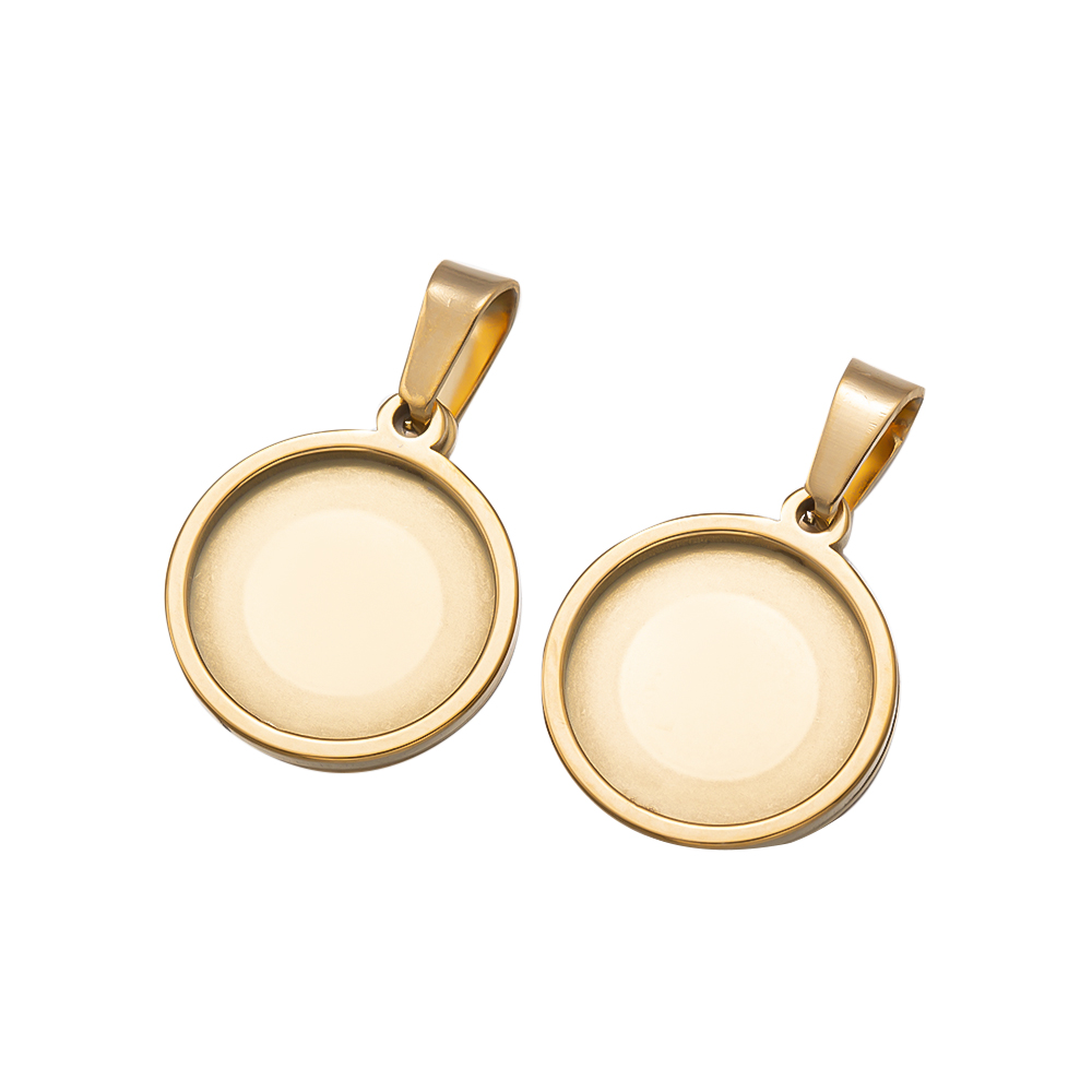 5Pcs/Lot Stainless Steel Round - Bezels Set Pendant recensie en prijs