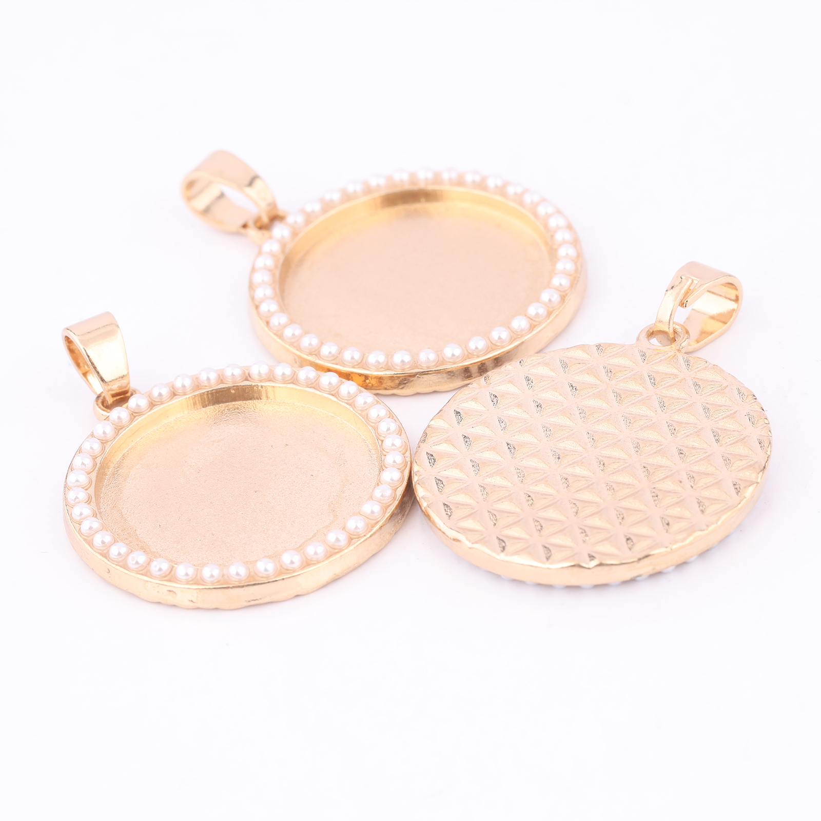5pcs Kc Gold Pearl Cabochon Ba - Bezels Set Pendant recensie en prijs