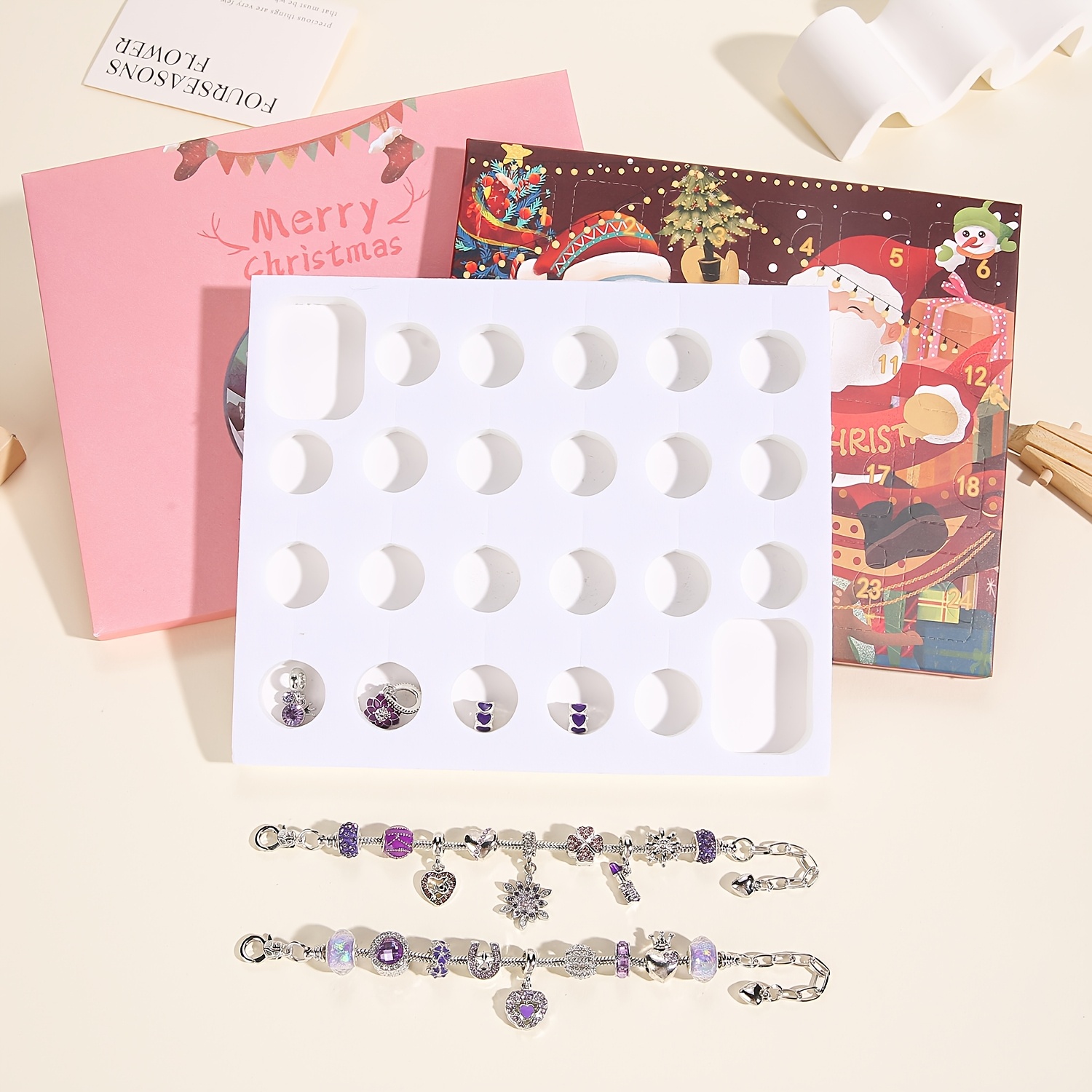 Christmas purple beads DIY jew - Resin Jewelry Kit recensie en prijs