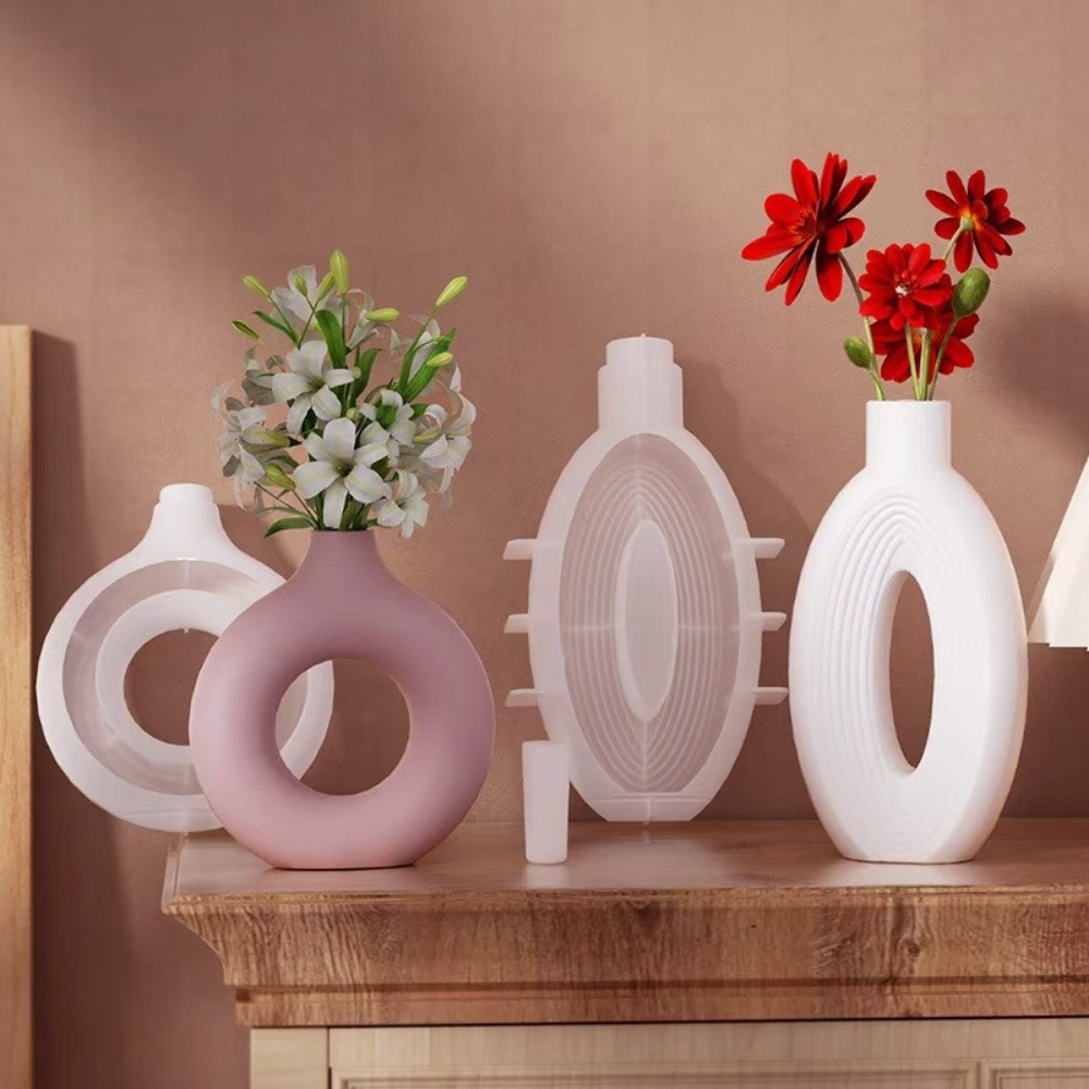 Oval Stripe Silicone Vase Mold - Resin Craft Workshop recensie en prijs