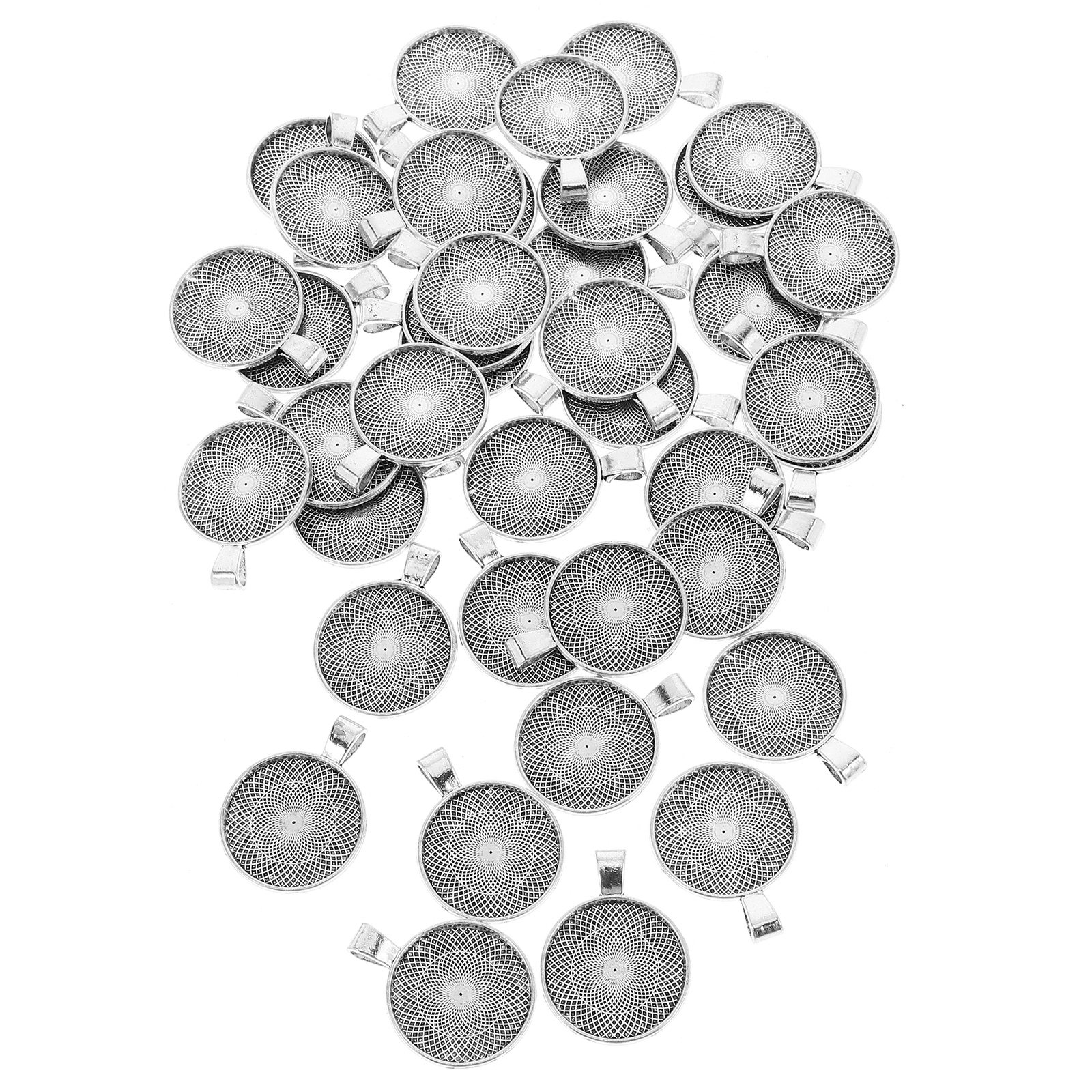 40Pcs Round Pendant Trays Flat - Resin Crafts recensie en prijs